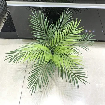 Karšto 12Pcs Dirbtinių Palmių Lapų, Augalų Dirbtiniais Palmių Gniužulų Atogrąžų Didelių Palmių Lapų Žaluma Augalų Lapų Havajų Šalis
