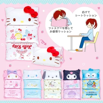 Kawaii Sanrioed Anime ir Animacinių filmų serijos mymelody Kuromi Cinnamoroll Cute Mados Daugiafunkcinis pagalvėlė lankstymo pietūs pagalvė