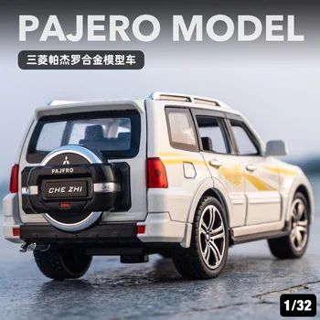 KIDAMI Modeliavimo 1:32 Mitsubishi Pajero Diecast Automobilio Modelio Surinkimo Lydinio Traukti Atgal, Automobilių kalmarai žaidimas Vaikams, Žaislas Vaikams Dovanos