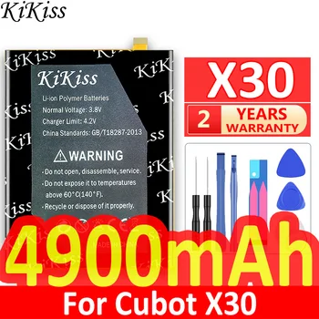 KiKiss X 30 4900mAh Baterija Cubot X30 Baterijas + Nemokamas Įrankiai