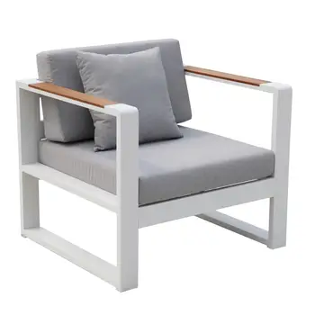 KT aliuminio šiuolaikinės sodo kėdės lauko kėdė už restuarnt