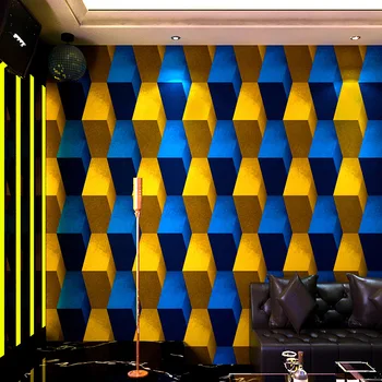 KTV specialios temos langelyje tapetai, tapetai, 3D trimatis koridoriaus flash apdailos fono sienos baro sienos medžiaga