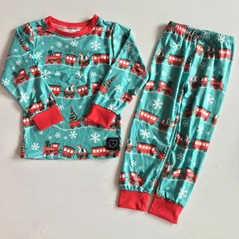 Kūdikių Pižama Vaikams Rinkiniai Medvilnės Kalėdų Sleepwear Kostiumas Mergaitėms Pižama Pižama ilgomis Rankovėmis Viršūnes+Kelnės 2pieces Vaikų Drabužių Rinkinys