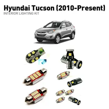 Led vidaus apšvietimas Hyundai tucson 2010+ 9pc Led Žibintai, Automobilių apšvietimo komplektas, automobilių lemputės Canbus