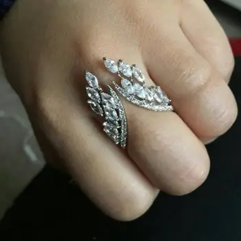 Mados 925 sidabro Moterų Žiedai, Papuošalai, Rankų darbo Markizė Cut Diamond Drugelio Sparnai Žiedą, kad Nuotaka Vestuvių Jubiliejų Bijourx