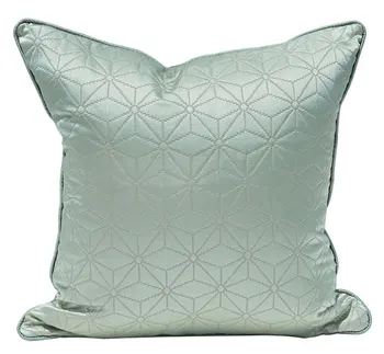 Mados žalia mėlyna geometrinis dekoratyvinis mesti pagalvę/almofadas atveju, 45 50,europos šiuolaikinės neįprastas pagalvėlė padengti namų dekoravimo