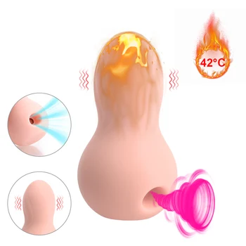 Makšties Čiulpti Vibratorius 3 1. Sekso Žaislai Moterims, Masturbator Šokinėja Kiaušinių G-Spot Vibruojantis Dildo Šildymo Spenelių Clit Sucker