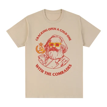 Marksas T-shirt Marksizmo Engels Lenino Stalino Derliaus Vyrams marškinėliai Naujas TEE MARŠKINĖLIUS Moterų Topai