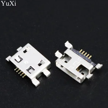 Micro USB lizdas kištukinis lizdas Krovimo Uosto Xiaomi Hongmi Raudona Mi Pastaba Jungtis 5pin B tipo Moterų pakeitimo remontas