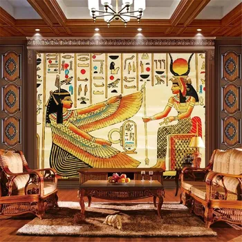 Milofi užsakymą 3D foto sienų dažymas tapetų Kleopatros gyvenimo kambario, miegamasis apdailos dažymo fono sienos tapetai