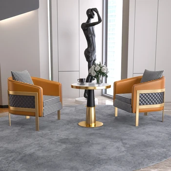 Minimalistinio Poilsio Suite Purus Dizaino Kėdės Atskirų Vieno Persirengimo Kambarį Fotelis Biblioteka Stoelen Namų Dekoro SY50LC