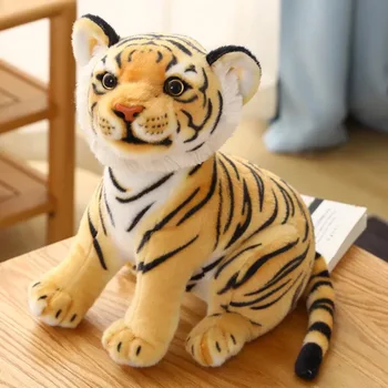 Modeliavimo Kūdikį Tigras Pliušinis Žaislas, Minkšti Minkšti Laukinių Gyvūnų, Miško Tigras Pagalvę Lėlės Vaikams Gimtadienio Dovana Kawaii Pliušas