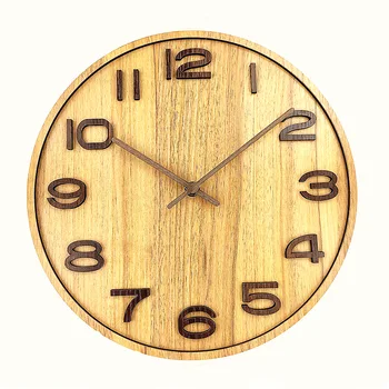 Modernaus Dizaino Sieninis Laikrodis Medinis Sieninis Laikrodis Skaitmeninis Medinis Sieninis Laikrodis Medinis Gyvenamasis Kambarys Apdailos Amerikietiško Stiliaus Laikrodis