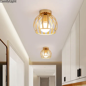 modernus, led šviesos kambarį lubų šviesos Aukso lempos, virtuvė, Koridorius desginer Office Fojė Baras, Kavinė pakabos Šviesos armatūra