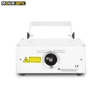 MOKA SFX 500MW 1W RGB Full DMX Šviesos Skenerio Animacija Lazerinis Projektorius Scenos Šviesos Poveikis