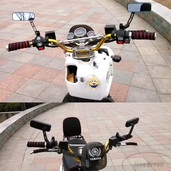 Motociklo galinio vaizdo veidrodis motociklo apdaila aliuminio strypas modifikuotų motociklo specialūs šoniniai galinio vaizdo veidrodžio reguliavimas