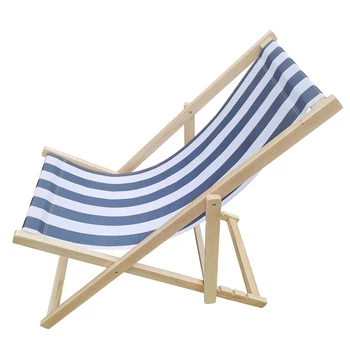 Mėlynos ir Baltos Pločio Juostele Sodo Sėdima Kėdė Paplūdimio Kėdės, Sulankstomas Woode Denio Kėdės Patogiai Kabinti Lauko Kėdė