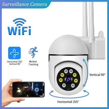 Naujas 2MP PTZ Wifi, IP Stebėjimo Kamera Lauko 4X Skaitmeninis Priartinimas AI Žmogaus Aptikti Belaidę Kamerą H. 264 Garso Saugumo VAIZDO Kamera