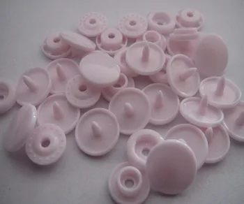 Nemokamas pristatymas 20 rinkinių KAM snap mygtuką siuvimo kūdikių spalvos plastiko užtrauktuku snap mygtuką B21 Šviesiai Rožinės spalvos