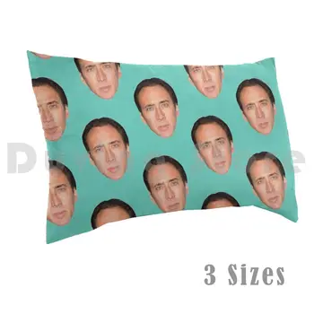 Nicolas Cage Galvos Pagalvės užvalkalą Spausdinti 35x50 Nicolas Nic Nick Narve Meme Vadovas