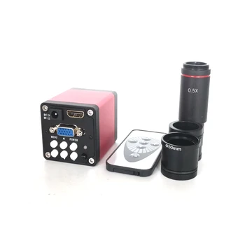 Nuotolinio contorller 13MP 720P HDMI VGA elektroninio skaitmeninio mikroskopo vaizdo kamera +0,5 X, C-Mount objektyvas su 30mm 30.5 mm adapterio žiedas