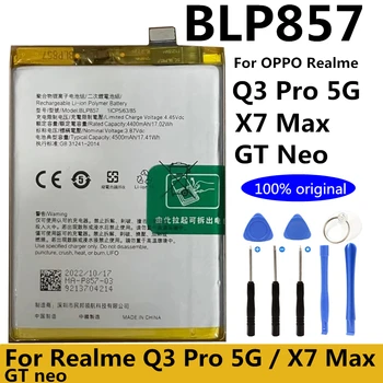 Originalus Naujas BLP857 4500mAh dėl KOLEGA Realme Q3 Pro / Realmi X7 Max / Realme GT Neo Mobiliojo Telefono Baterija