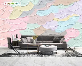 Papel de parede užsakymą spalvingų grafiti 3d tapetai, freskos, svetainė, tv miegamojo sienos tapetai, namų dekoro