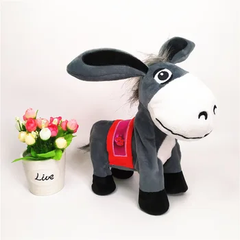 Pasienio Naujus Produktus Sūpynės Galva Asilo Dainavimo Purtyti Galvos Donkey Šokių Elektros Mažas Asilas Pliušinis Žaislas, Lėlė Azijos Užsienio