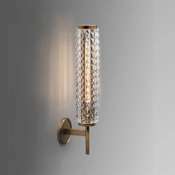 Postmodernios vario sienos lempa, prabangūs krištolo kambarį vonios veidrodis priekinis žibintas villa sienos šviesos