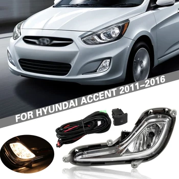 Priekinis Bamperis Priešrūkinis Žibintas Upgrade Kit Hyundai Accent 2011 2012 2013 2014 2015 2016 Versija Papildomų Foglight Rinkinys