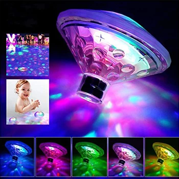 RGB Žibintai LED Disco Šalies Šviesos Plūduriuojantis Vonia Lempos Baseinas, Tvenkinys-Šviesa ir Apšvietimo 7 Režimai Vaikas Vonios Žaislai