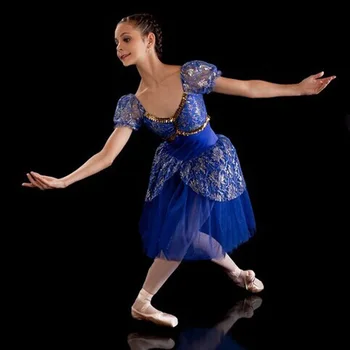 Royal blue Giselle baleto suknelė mergina ballerina romantiška baleto mdc suknelės moteris mažmeninės didmeninės