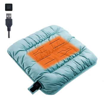 Rudenį ir Žiemą Šiltas USB Elektros Šildymo Automobilių Biuro Kėdė Šildymo kilimėlis Namų Pagalvėlė Cardriver Šildomos Pagalvėlės B03D
