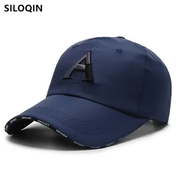 SILOQIN reguliuojamo dydžio atsitiktinis vyrų mados, sporto bžūp laišką siuvinėjimo beisbolo kepurė vyrams, moterims, naujos prekės kepurės moterų skrybėlę