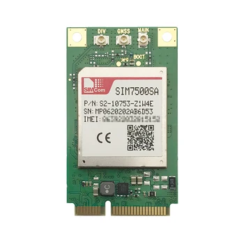 SIMCOM SIM7500SA MINI PCIE LTE Cat1 Moduliu, Australija/Naujoji Zelandija/Pietų Amerikoje LTE FDD B1/B3/B5/B7/B8/B28 UMTS/HSPA+ B1/B5