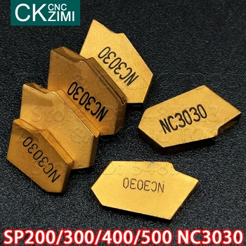 SP200 NC3030 SP300 NC3030 SP400 NC3030 Karbido įterpti Vieno pjovimo įdėklai įrankis griovelį įstatykite CNC Metalo tekinimo įrankis plieno