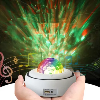 Spalvinga LED Žvaigždė Dangaus Projektorius Staycation Nuotolinio valdymo Belaidžio naktinė lempa Vaiko Blueteeth MP3 Muzikos Grotuvas Lempos Dovanos