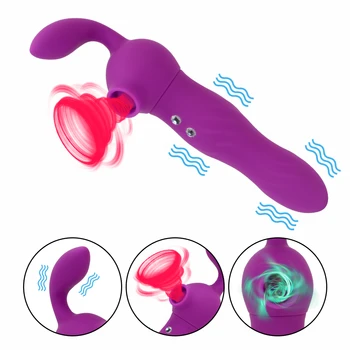 Spenelių Gyvis Sekso Žaislai, skirtas Moters Klitorio Stimuliacija Moterų Masturbacija 2 in 1 Čiulpti Makšties Vibratorius Dviguba Vibracija