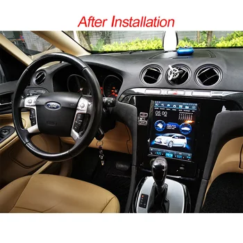 Tesla Android 9.0 DIN Car GPS navigacija radijo Ford Smax/S-Max/Galaxy 2007-2015 automobilio multimedijos grotuvas Stereo garso autoradio