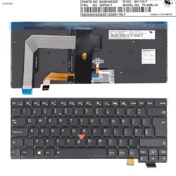 UK Nešiojamojo kompiuterio Klaviatūra IBM ThinkPad T460S T470 T470S T460P T470P JUODAS RĖMELIS, JUODA su Apšvietimu point stick