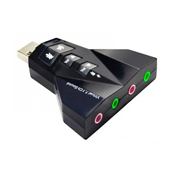 USB Adapteris, Išorinis Stereo Garso Plokštę su 3,5 mm Ausinių ir Mikrofono Dropship