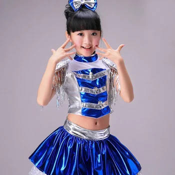 Vaikai China Džiazo Šokis Hip-Hopo Šokių Kostiumas Vaikams Sportinių Šokių Suknelės Veiklos Kostiumai Aukštos Kokybės Modernių Kostiumas