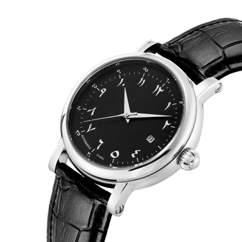 Vyriški Laikrodžiai arabų Numeriai Indeksas Mechaninis Laikrodis Vyrų Dubajus Dizaino Prabangių Firminių Valandų atsparus Vandeniui Plieno Backcase Dangtis