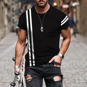 Vyriški retro atsitiktinis marškinėliai gatvės mados vyriški 3D spausdinimo marškinėliai trumpomis rankovėmis prarasti negabaritinių marškinėliai viršų