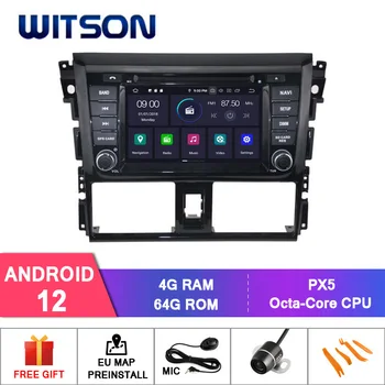 WITSON Android 12 AUTOMOBILINIS DVD Grotuvas TOYOTA YARIS 2014 Carplay Multimedija IPS RDS Auto Stereo Navigacijos Galvos Vienetas
