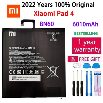 Xiao Mi Nauji 100% Originalus BN60 6010mAh Už Xiaomi Trinkelėmis 4 Mipad 4 Mobiliųjų Telefonų Sandėlyje Baterijų Batteria Su Dovana Įrankiai