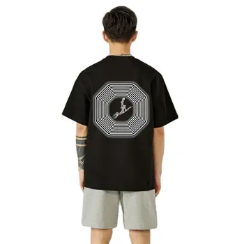 Y2K Negabaritinių marškinėliai Vyrams trumpomis Rankovėmis Hip-Hop Streetwear Dizainerio Drabužius Prarasti 100% Medvilnės Tees Unisex