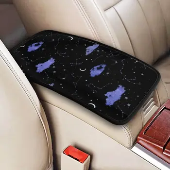 Žvaigždžių žvaigždė modelio spausdinimo automobilio sėdynėje pad konsolė porankiu apsaugos trinkelėmis, automobilių porankiu talpinimo padengti trinkelėmis visata